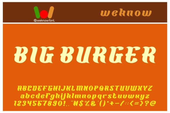 Big Burger: A Font That Speaks Volume