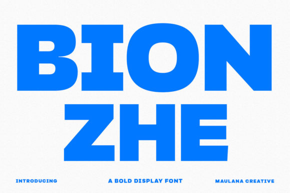 Bionzhe: A Bold Display Font for Branding Projects