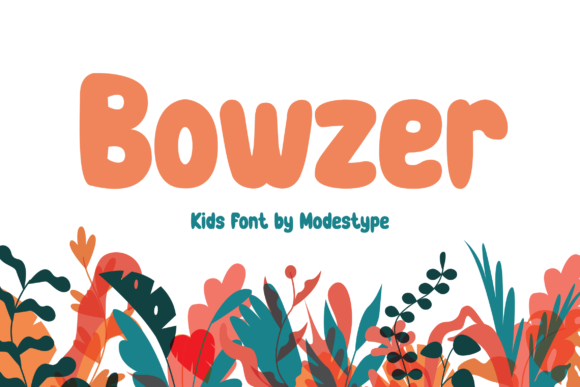 Bowzer: A Friendly Display Font for Crafters and Product Creators