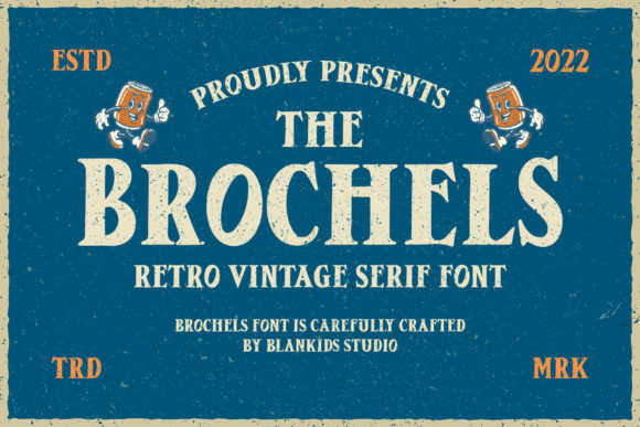 Brochels: A Vintage Serif Font for Digital Design