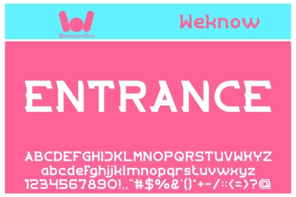 Entrance: A Font That Speaks Volume