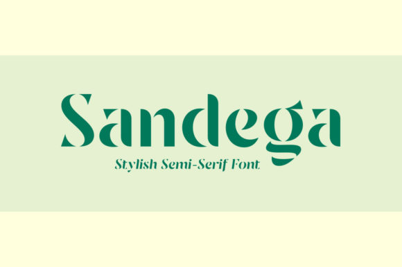 Font Choice That Stands Out: Sandega for Branding