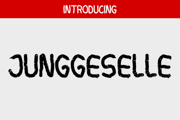 Junggeselle: A Bold Statement in Display Typography