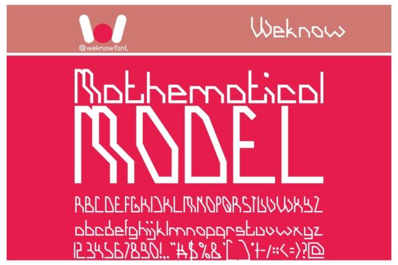 Mathematical Model: A Font for Modern Digital Design