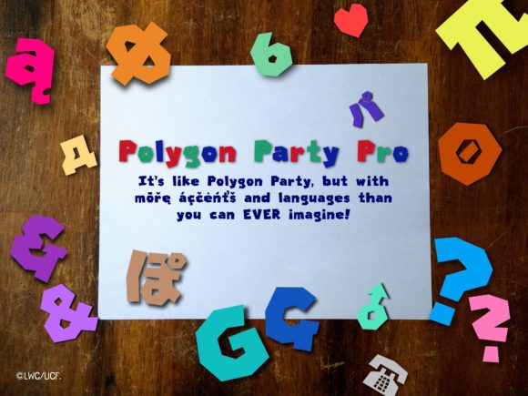Polygon Party: A Geometric Font for Editorial Expression
