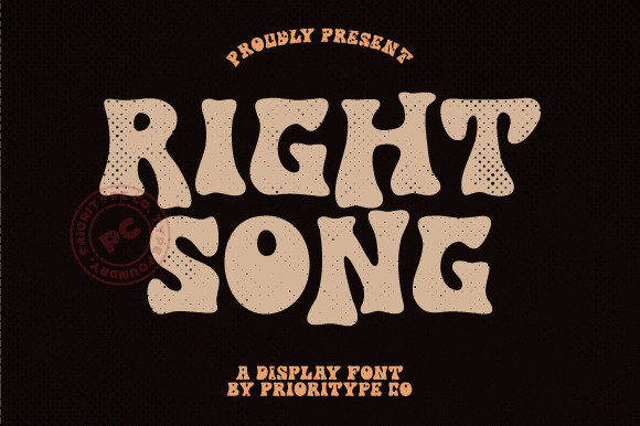 Right Song: A Display Font for Editorial Design and Branding