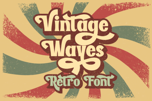 Vintage Waves: A Timeless Display Font for Editorial Design